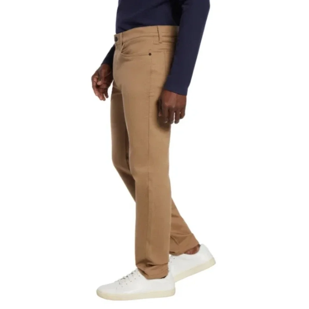 Banana Republic Mens Stretch 5‎ Pocket Pant Cotton Spandex Dark Tan 40x30(27)